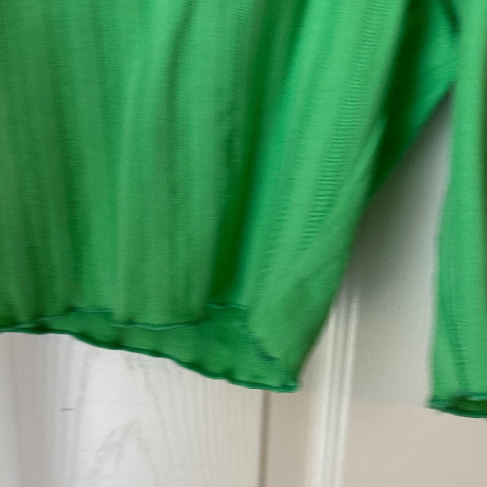 Aerie Lime Green Ribbed Bike Shorts - Picture 5 of 9